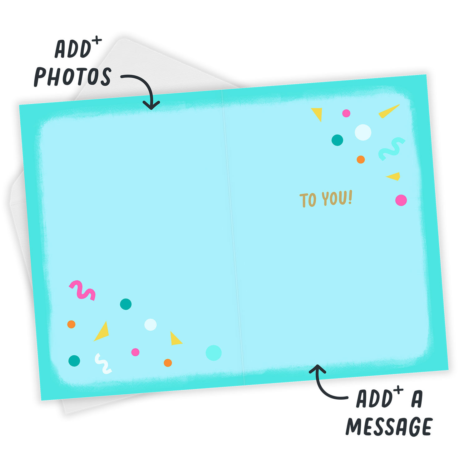 Champagne & Confetti Custom Congratulations Card, , large image number 3