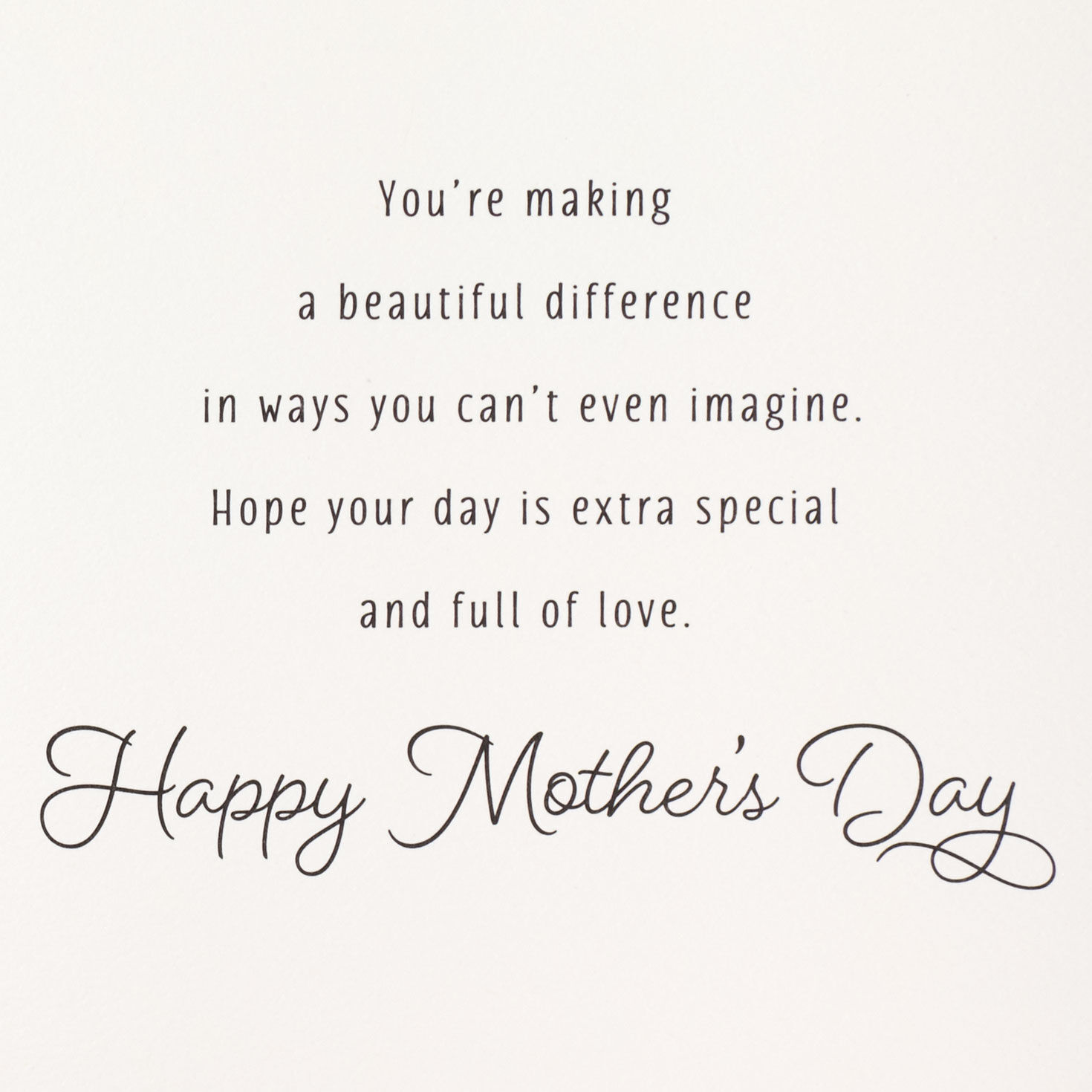 Blue Flowers Faith Mother's Day Card With Bookmark Sentiment image number 2