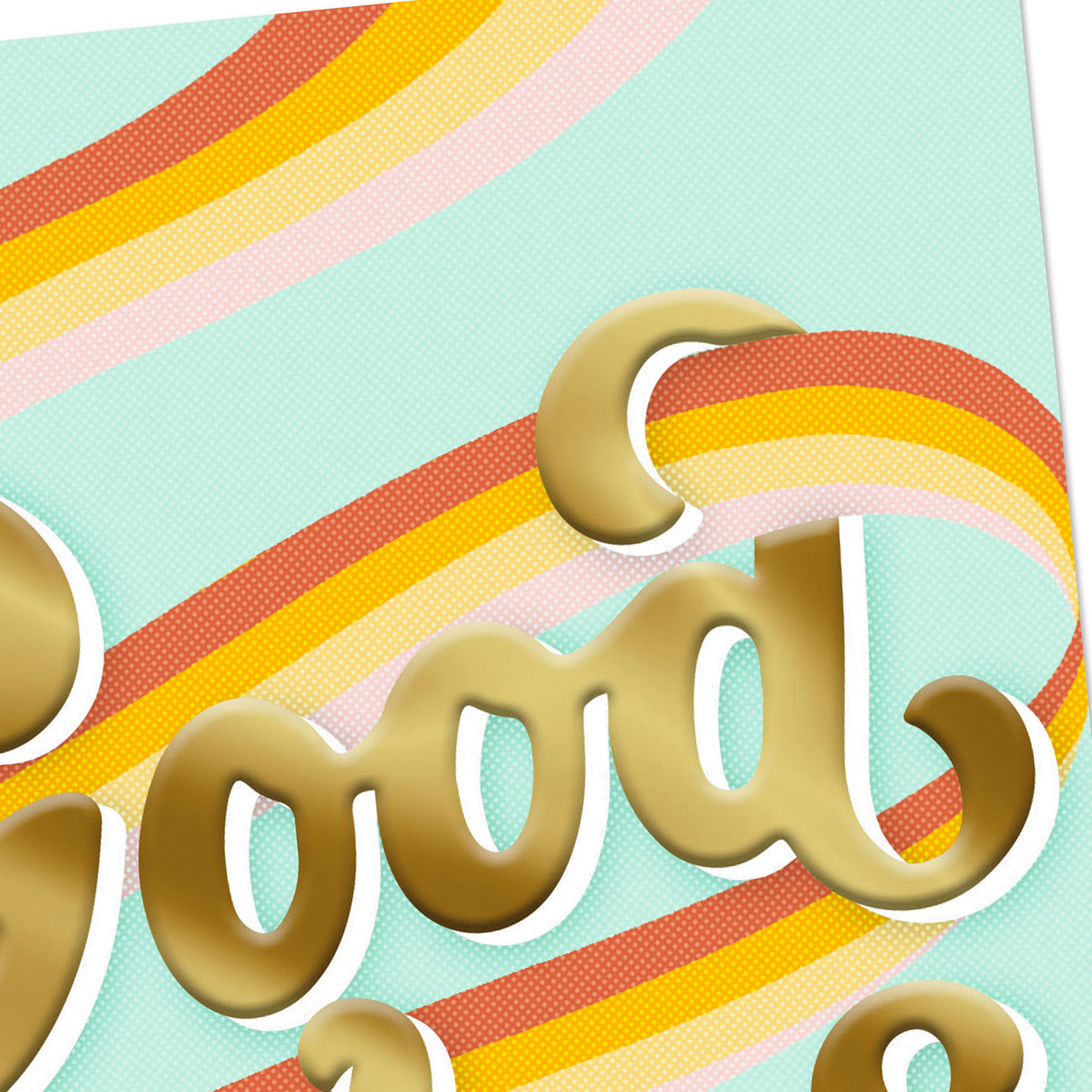 Groovy Lettering and Rainbow Encouragement Card Card Front Detail image number 4