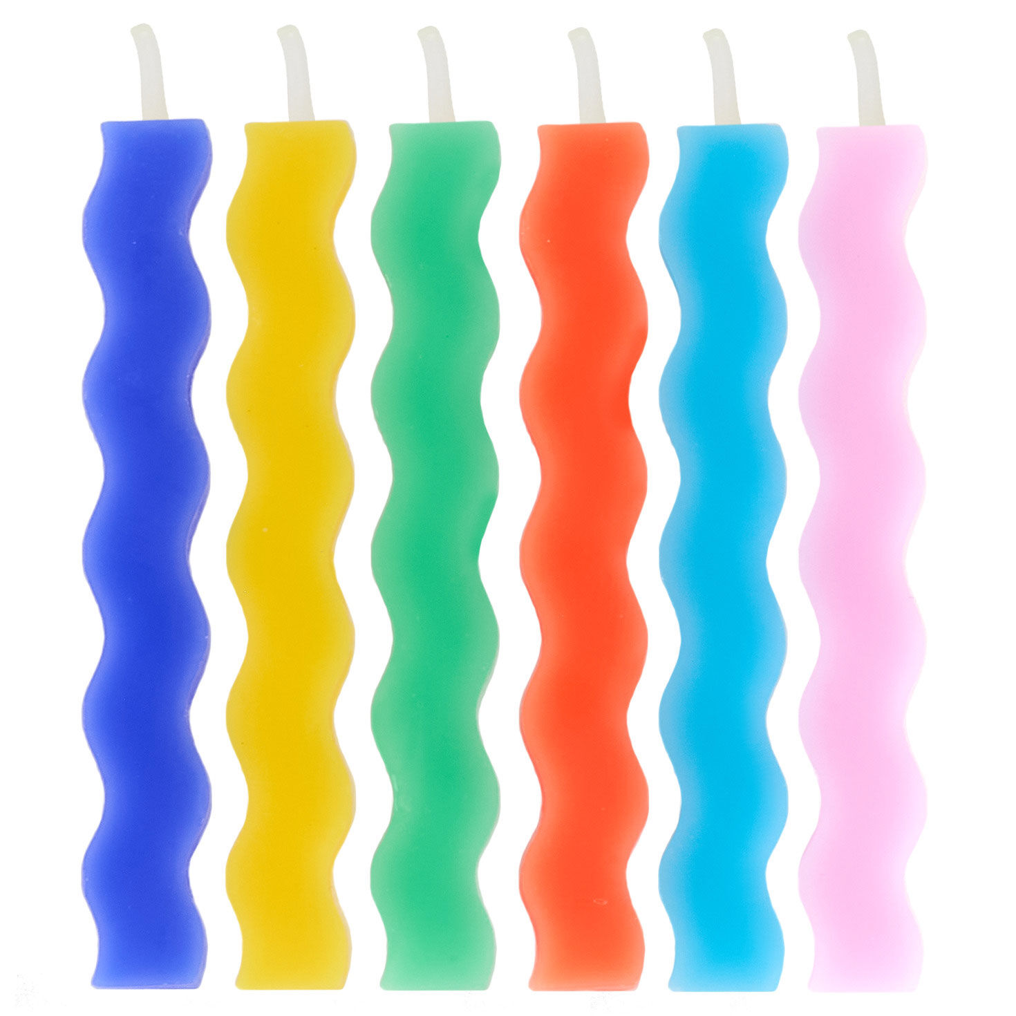 Colorful Zig Zag Birthday Candles, Pack of 6 for only USD 3.99 | Hallmark
