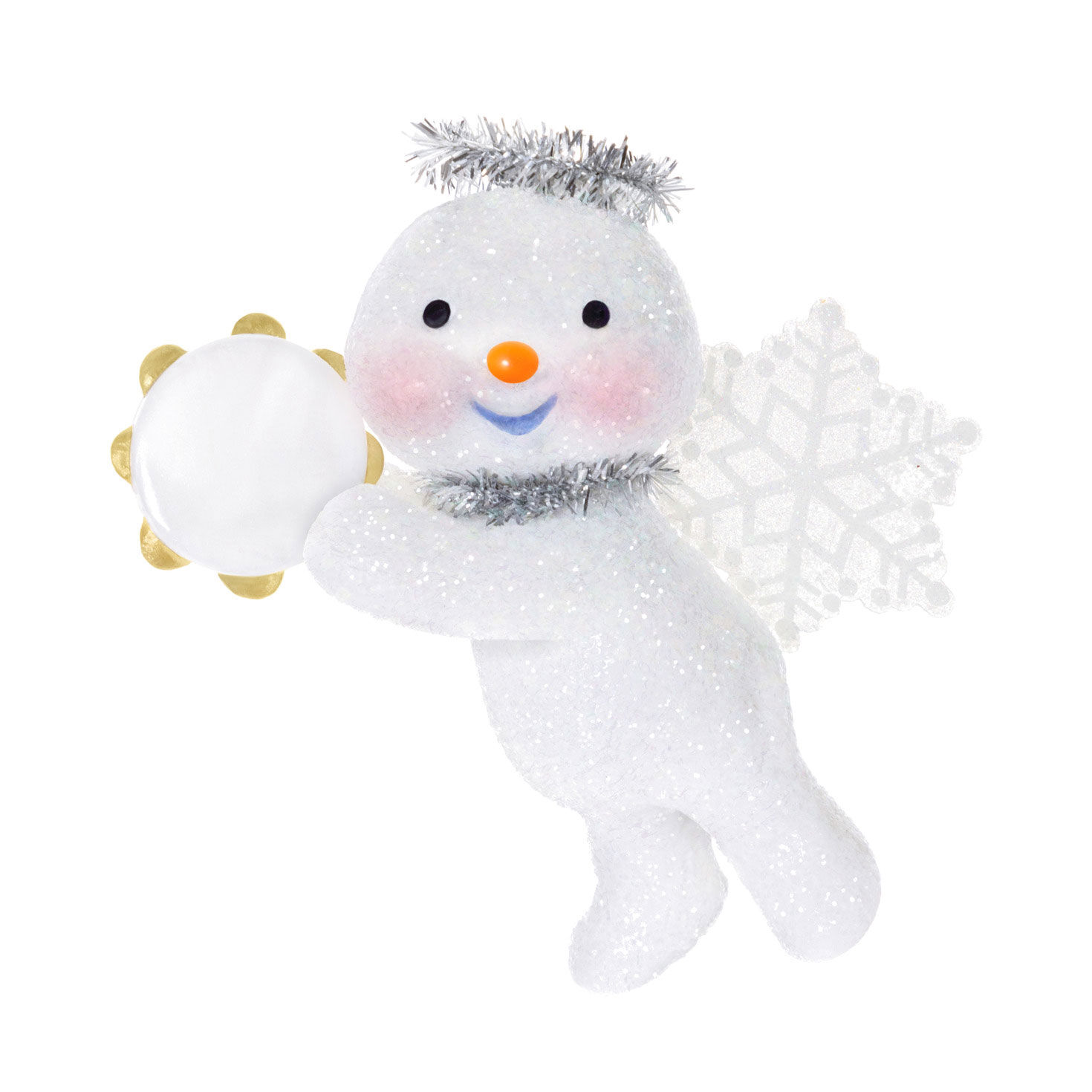 Snow Angel With Tambourine Ornament