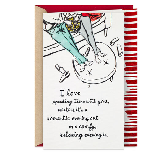 I Love Spending Time With You Romantic Valentine's Day Card, 