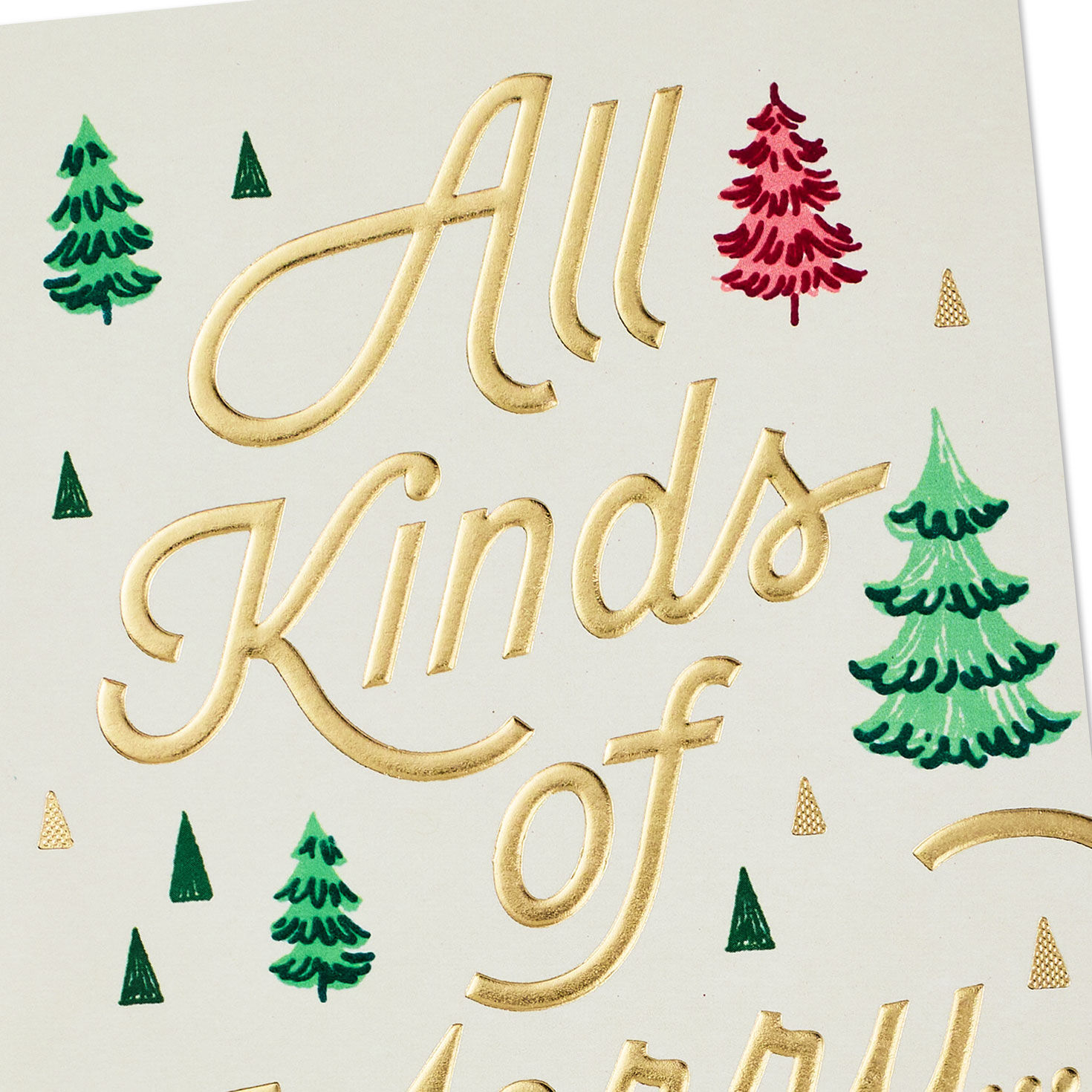 Elegant Christmas Tree Money Holder Christmas Card Card Front Detail image number 5