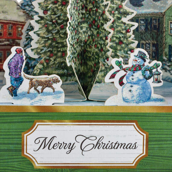 Christmas in Evergreen Tree 3D Pop-Up Christmas Card, , large image number 4