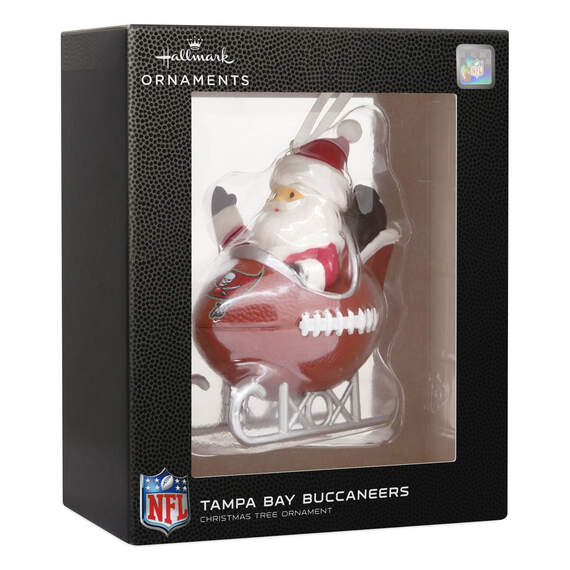 NFL Tampa Bay Buccaneers Santa Football Sled Hallmark Ornament, , large image number 4