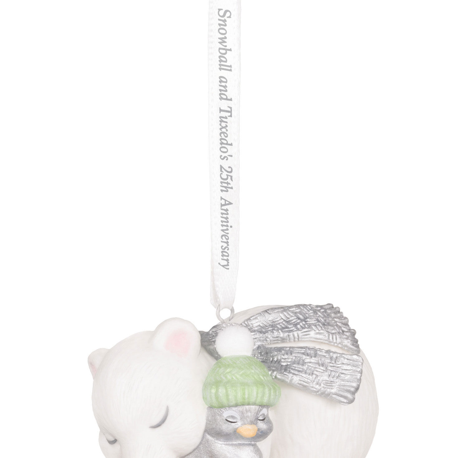 25th Anniversary Snowball and Tuxedo Porcelain Ornament for only USD 37.99 | Hallmark