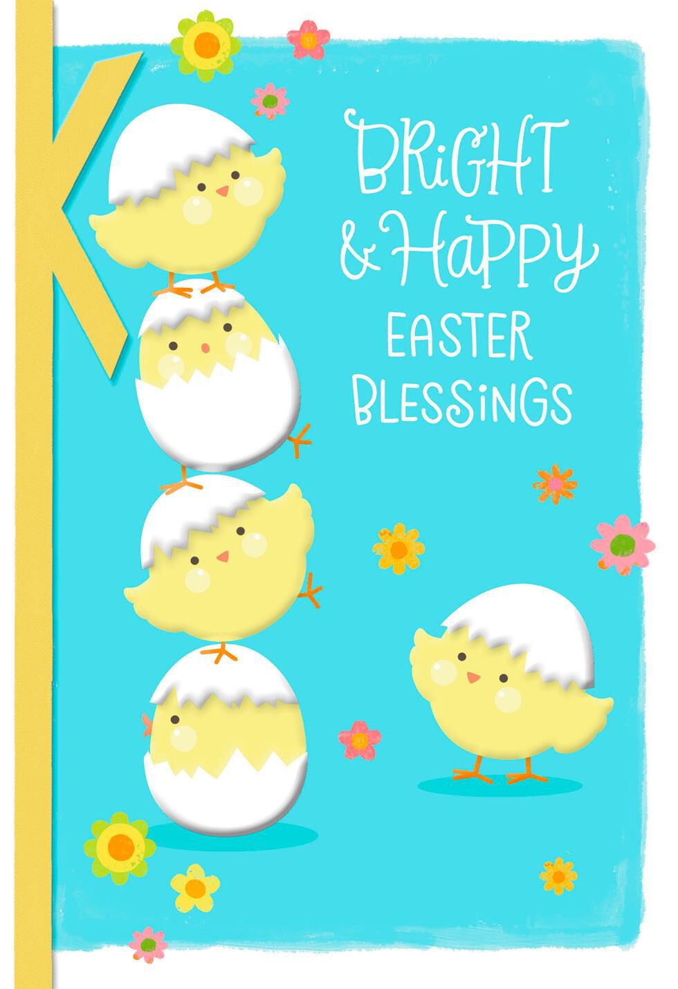 Baby Chicks Religious Easter Card