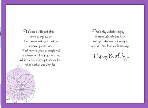 from the moment you were born daughter birthday card greeting