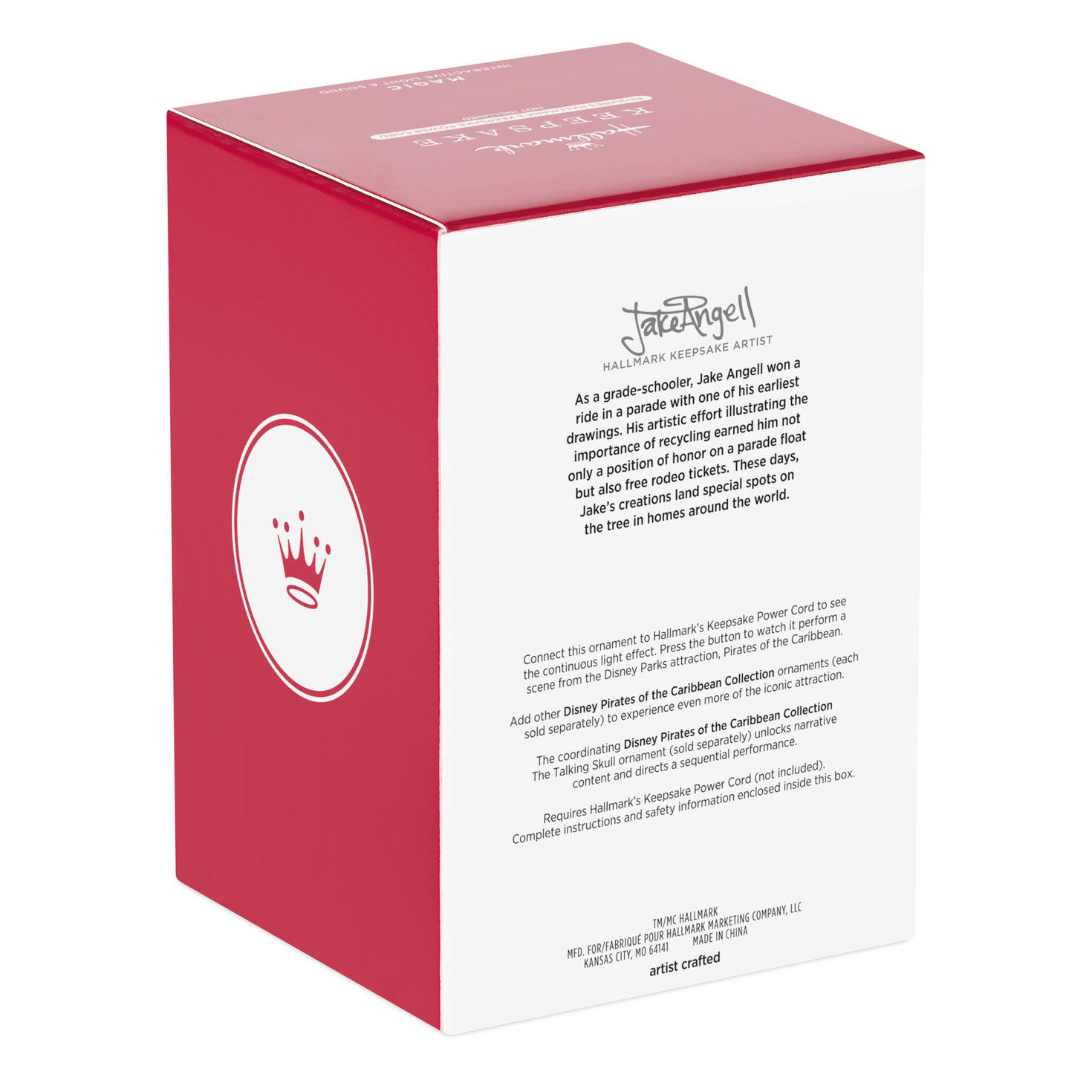 Pirates of Caribbean Skeleton on Gold Ornament  image number 8