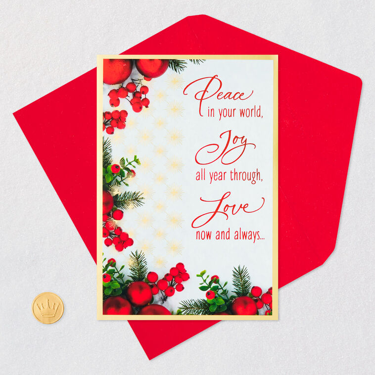 With Love and Peace | Holiday Card With Love and Peace | Holiday Card