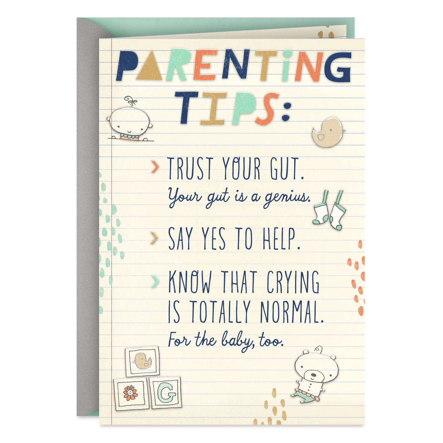 Parenting Tips New Baby Card