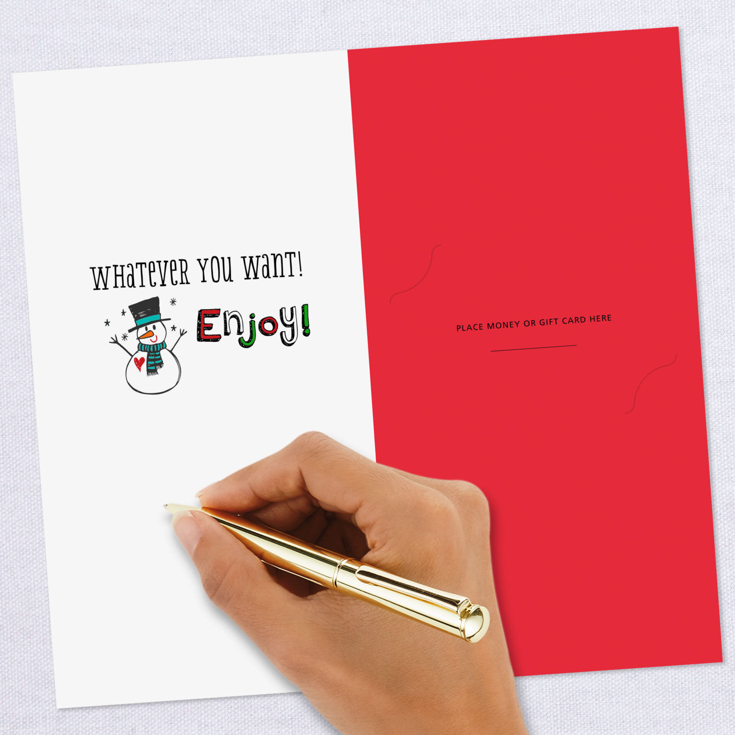 Whatever You Want Money Holder Christmas Card, , large image number 6