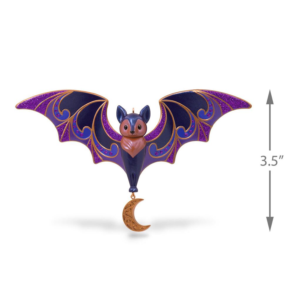 bewitching bat halloween ornament
