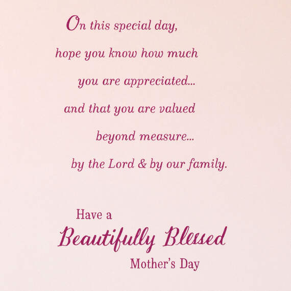 Beautifully Blessed Religious Mother's Day Card for Mom, , large image number 3