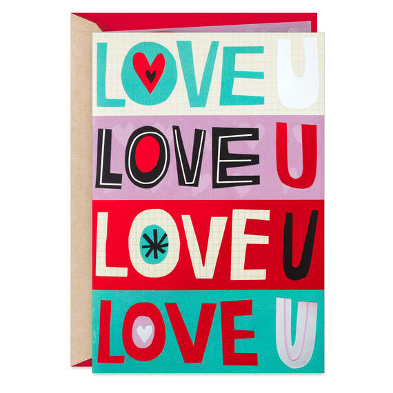 Love U Pop-Up Valentine's Day Card, , large image number 1