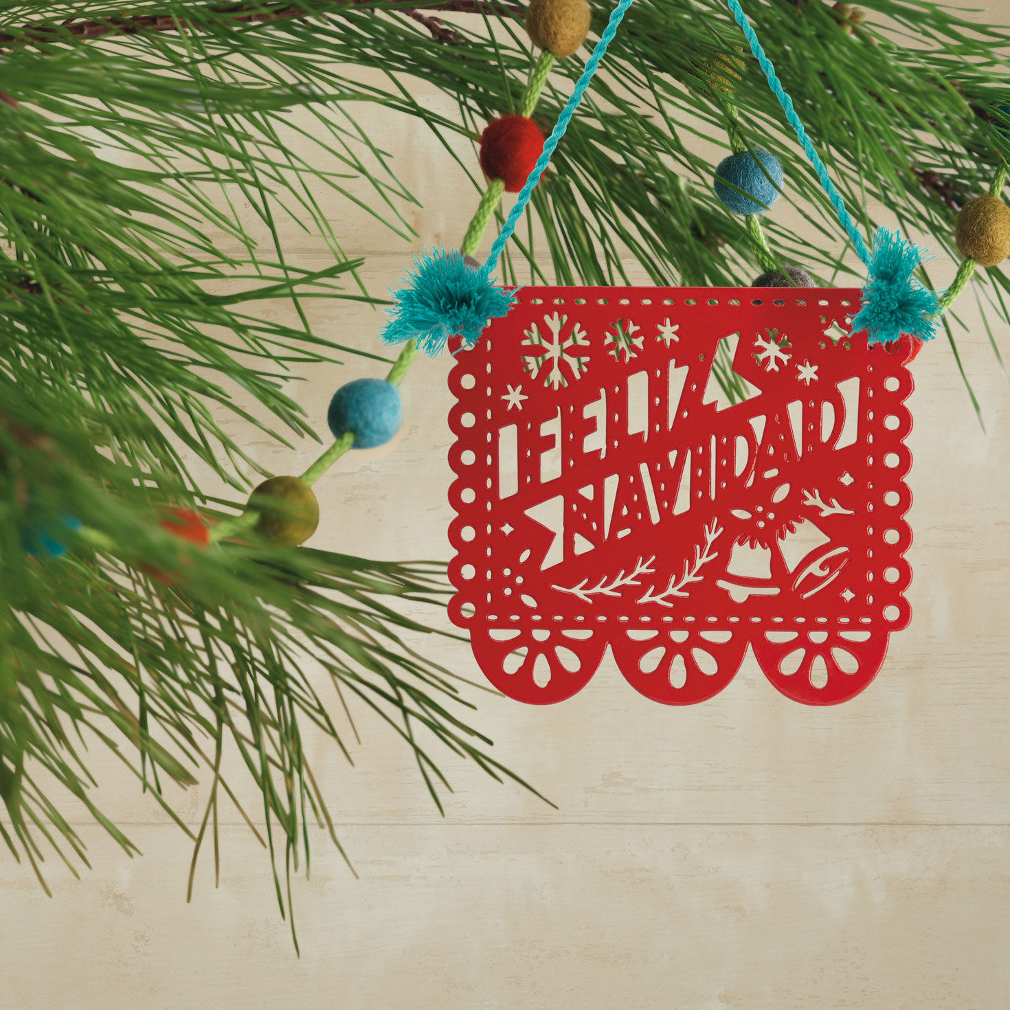 Vida Papel Picado Metal Hallmark Ornament, , large image number 2