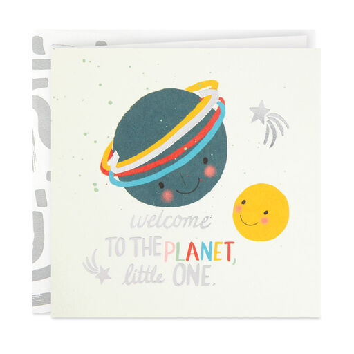 Welcome to the Planet New Baby Card, 