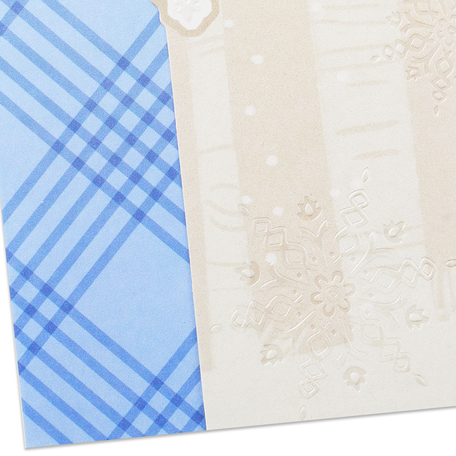 Elegant Snowflakes Mother Christmas Card Card Front Detial image number 6