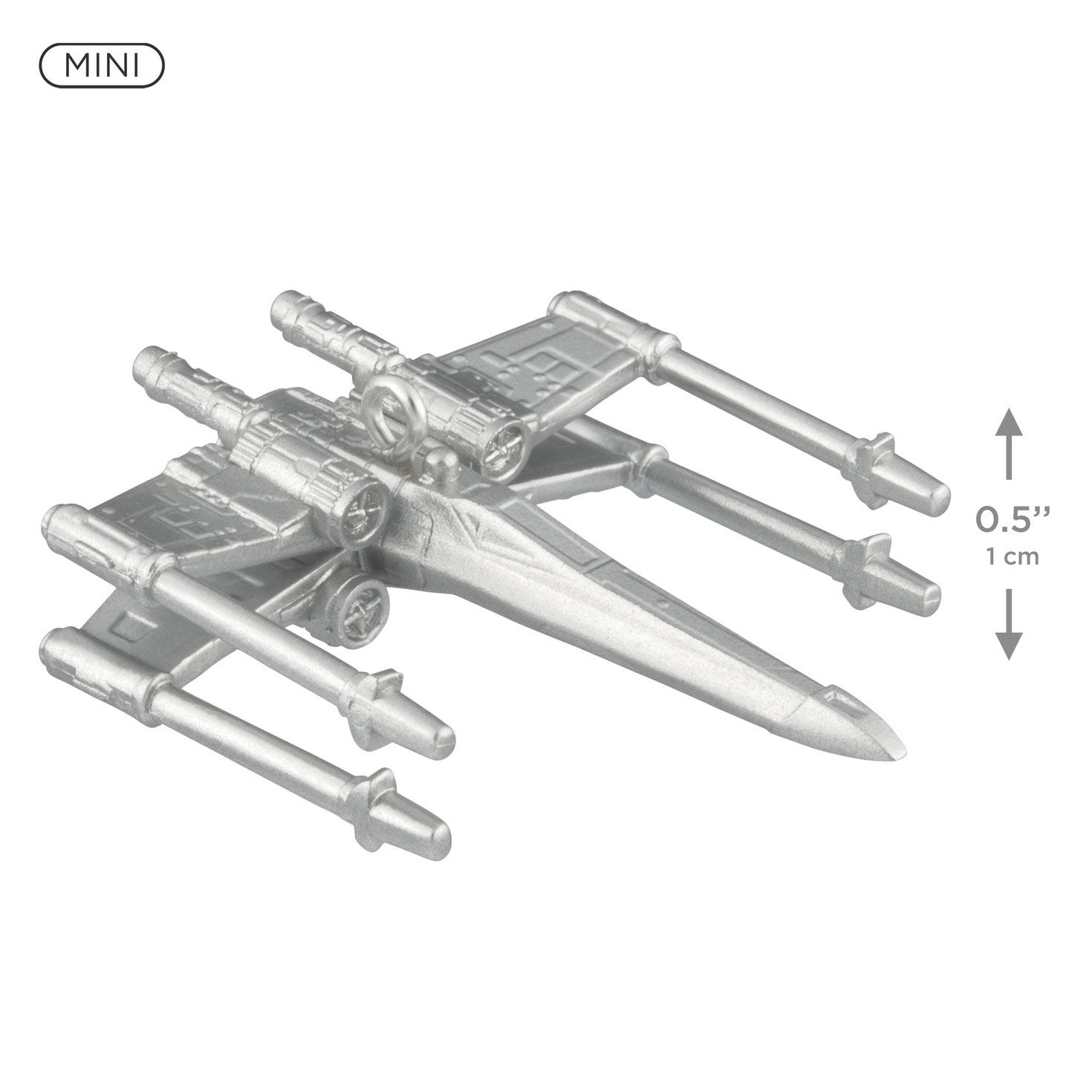 Star Wars X-Wing Starfighter Keepsake Ornament measurement image number 3