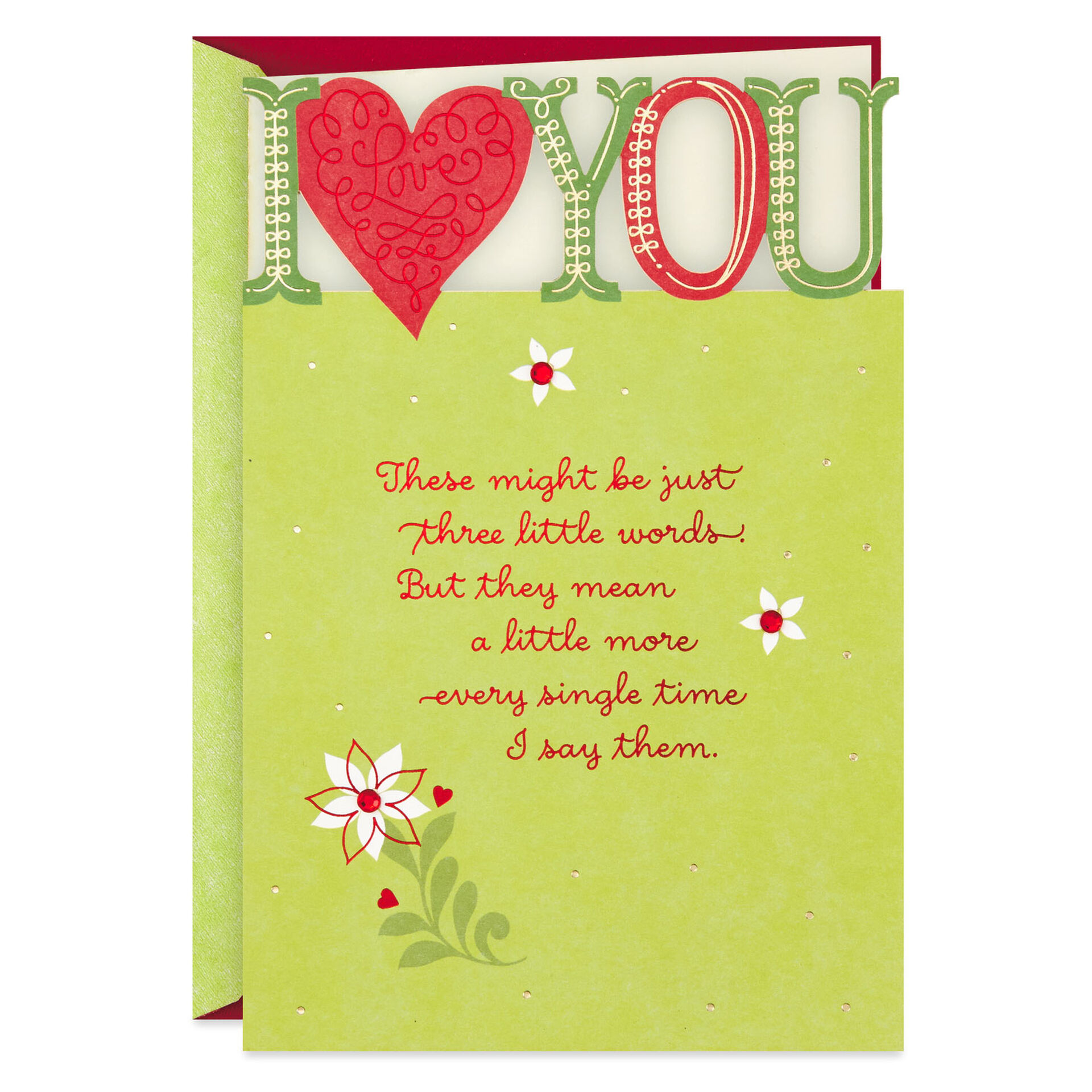 I Love You Romantic Christmas Card Greeting Cards Hallmark