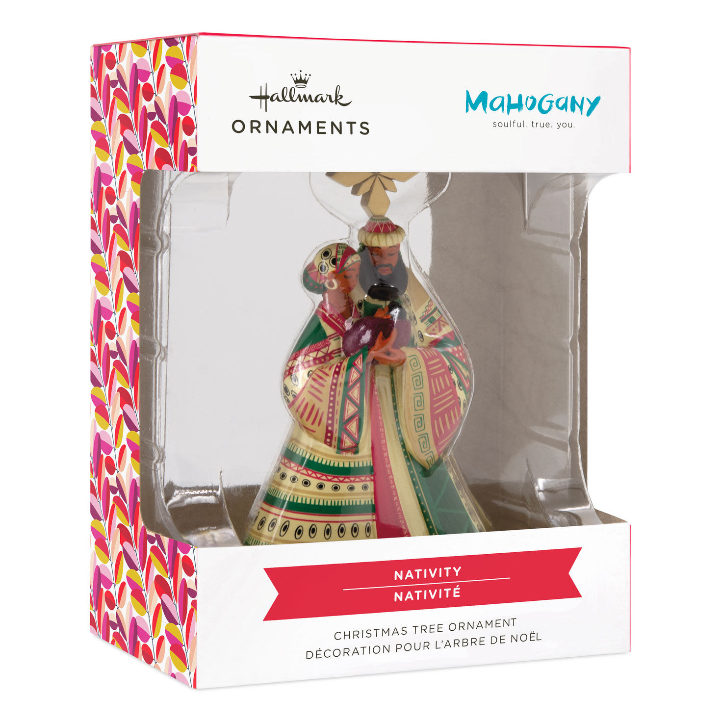 Mahogany Nativity Christmas Ornament  image number 7