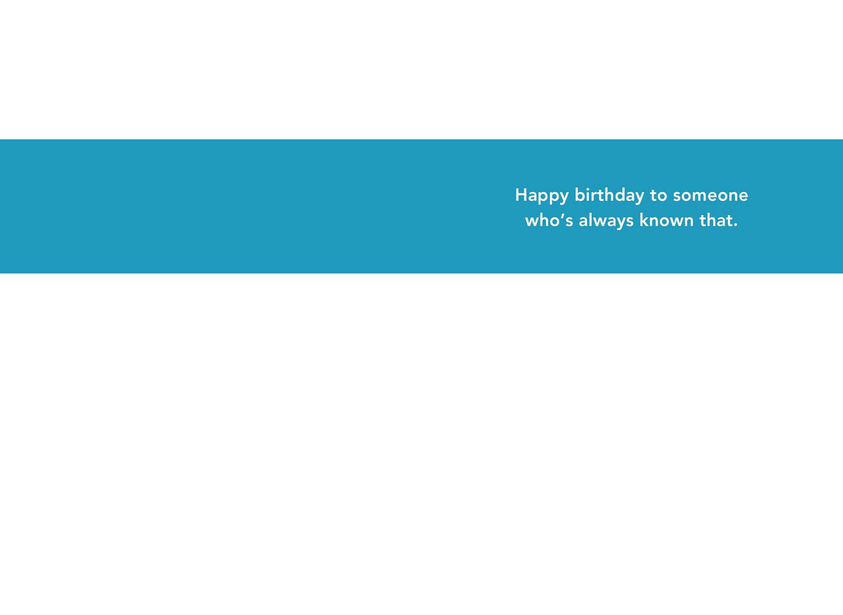 Unique Style Funny Birthday Card