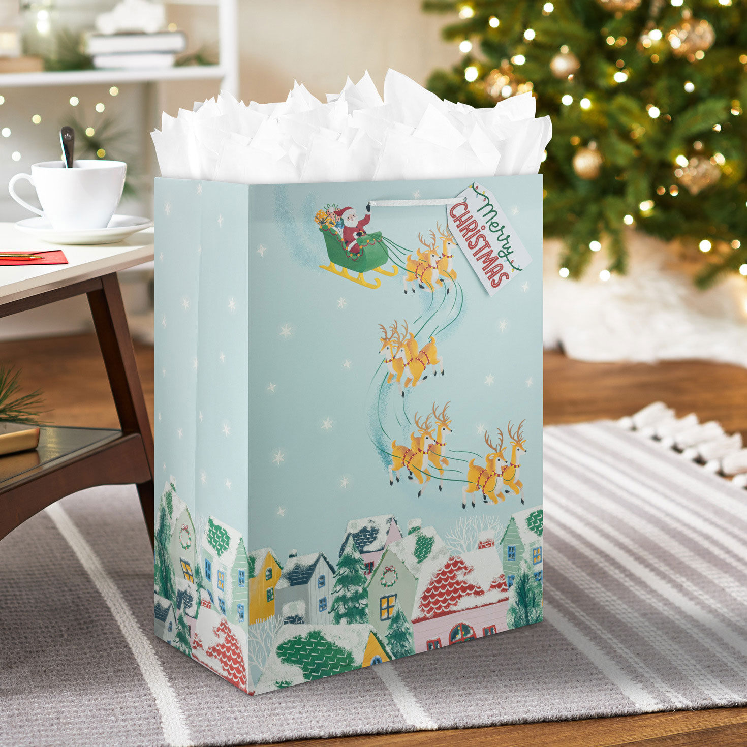 Hallmark jumbo christmas gift bag best sale