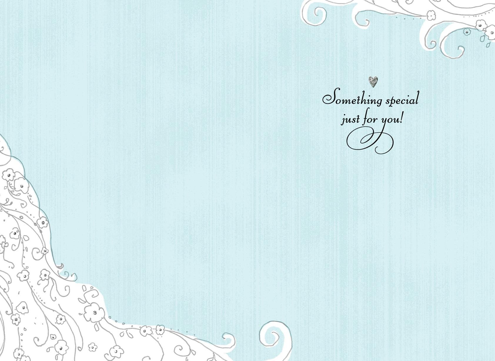 Something Borrowed, Something Blue Wedding Card