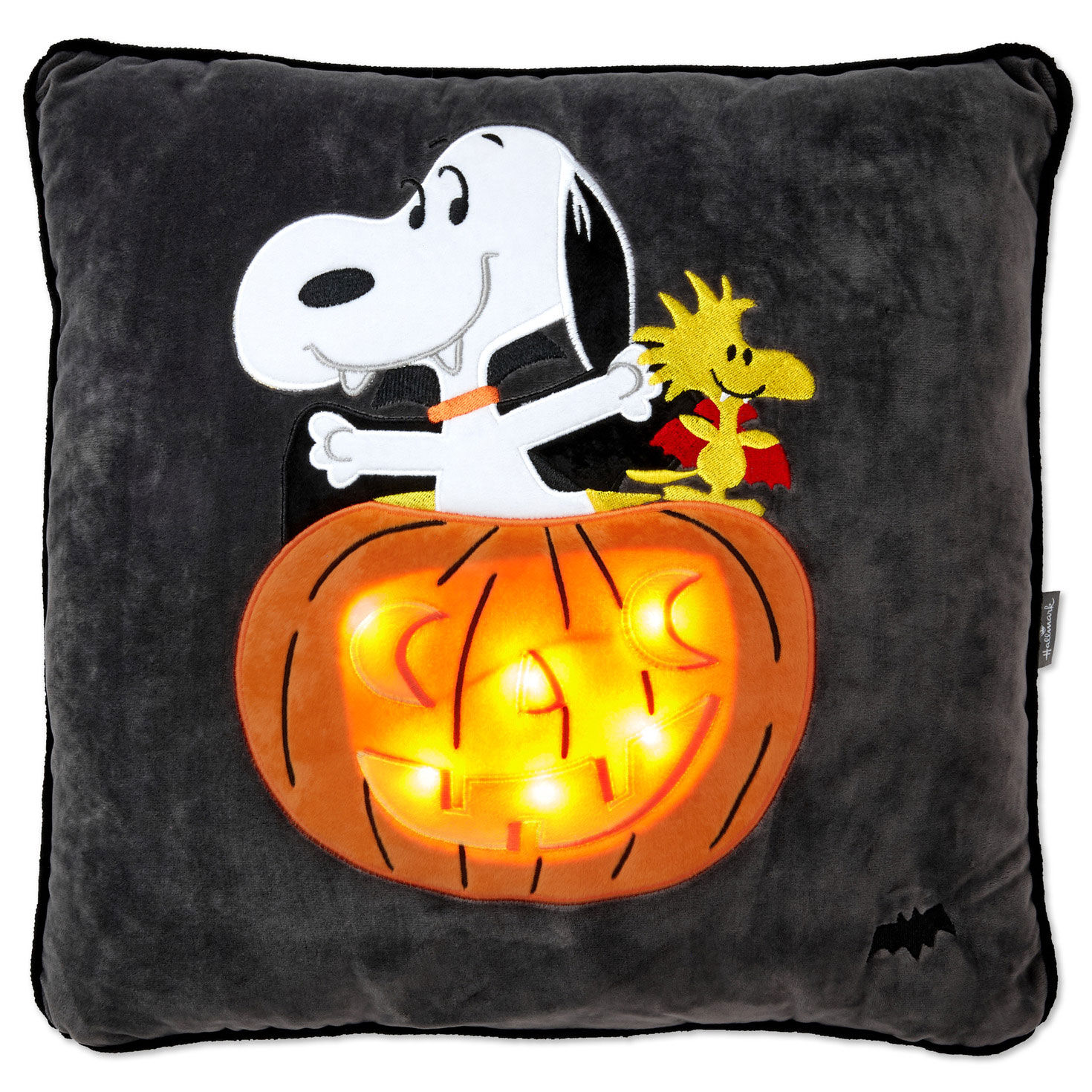 Peanuts® Snoopy the Vampire Beagle Light-Up Pillow, 17x17 for only USD 49.99 | Hallmark