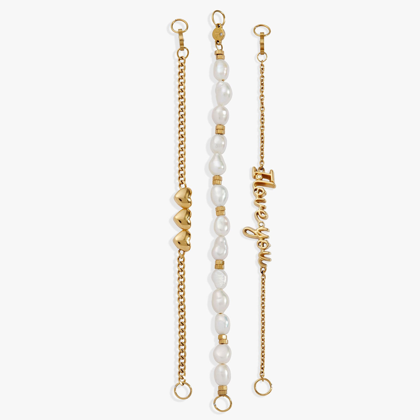 Alex And Ani I Love You 'Home Is Where The Heart Is' Stranded&trade; Pearl Bracelet Set detail image number 2