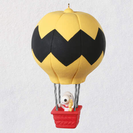 The Peanuts® Gang Smooth Sailing Hot Air Balloon Ornament, , large
