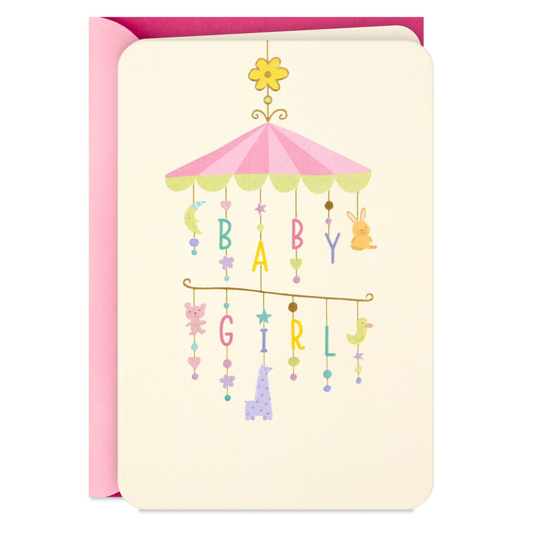 Lucky You, Lucky Her New Baby Girl Card