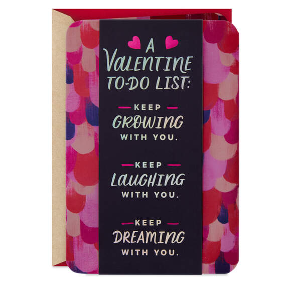 Valentine To-Do List Romantic Valentine's Day Card for Her, , large image number 1