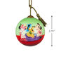 Mickey Minnie Ne'Qwa Art Glass Christmas Ornament measurement image number 3
