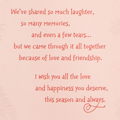 Love and Happiness Christmas Card for Friend, 