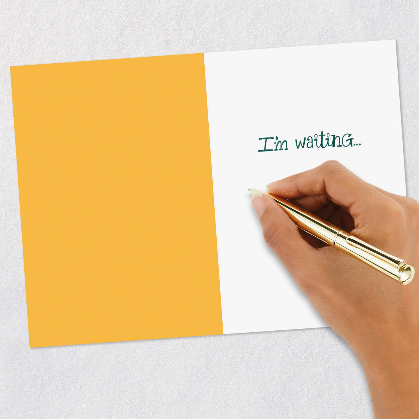Green Autumn Leaves Funny Thanksgiving Card Signing card image number 6