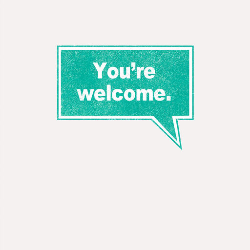 You're Welcome, Son Funny Birthday Card, 