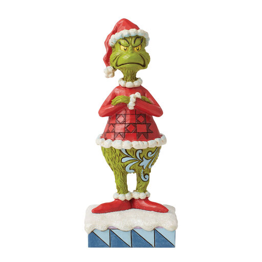 Jim Shore Dr. Seuss Mean Grinch Posing Figurine, 6.5", 