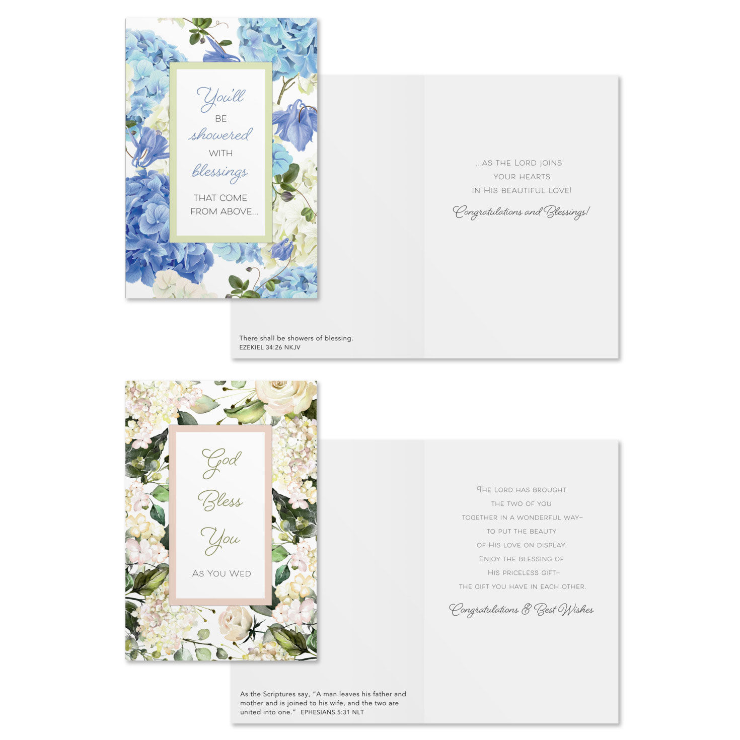 Blessings DaySpring Wedding Cards Assortment Card Front with Sentiment image number 3