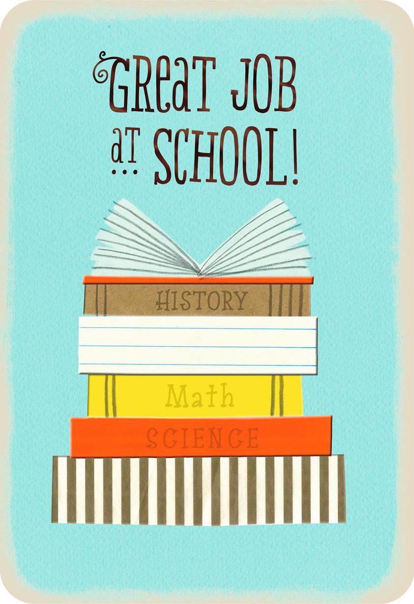 Great Job at School Congratulations Card