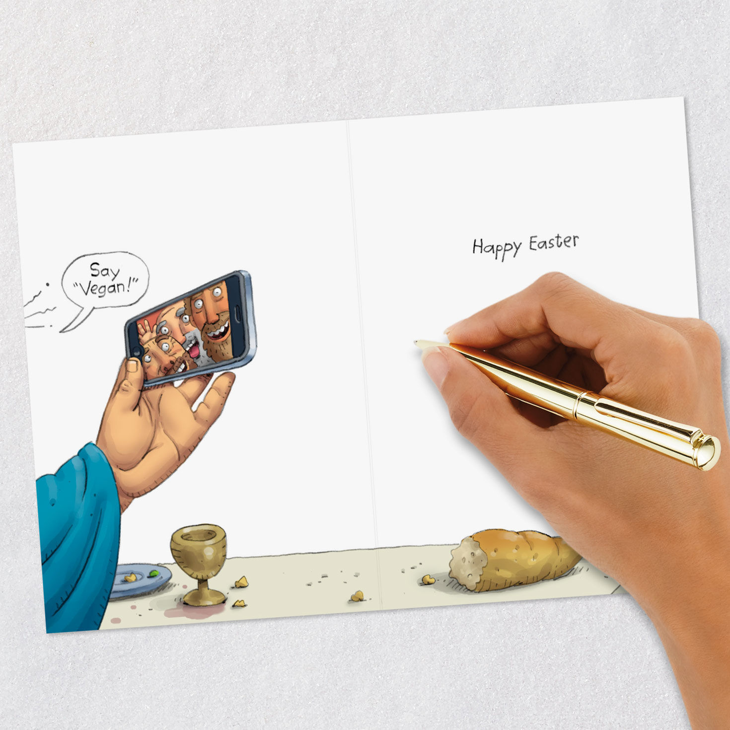 Jesus and Disciples Funny Easter Card Signing card image number 6