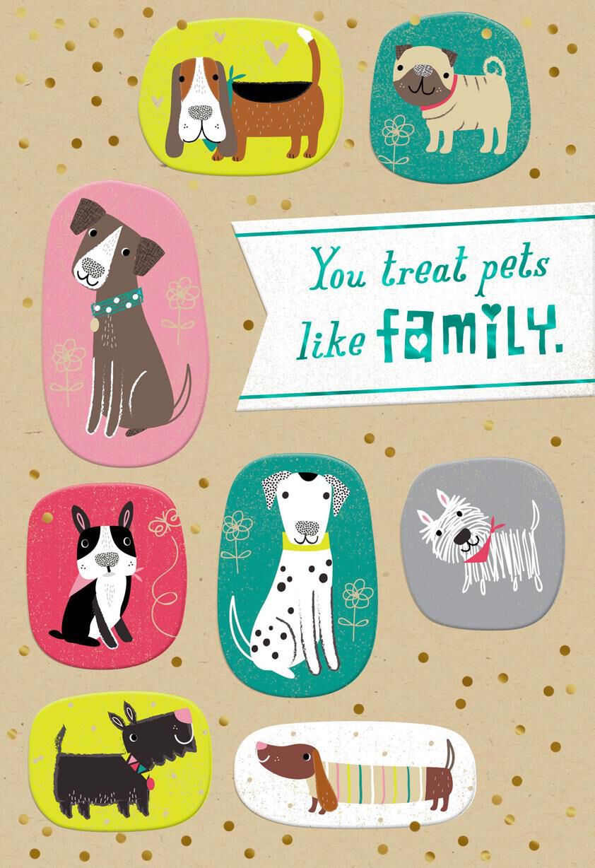 Family Pets Thank You Card for Dogwatcher
