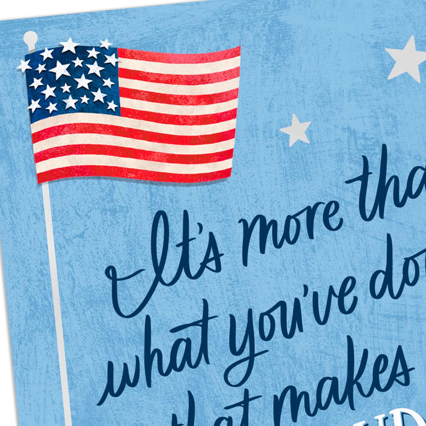 Proud and Grateful American Flag and Stars Thank-You Card for only USD 2.99 | Hallmark