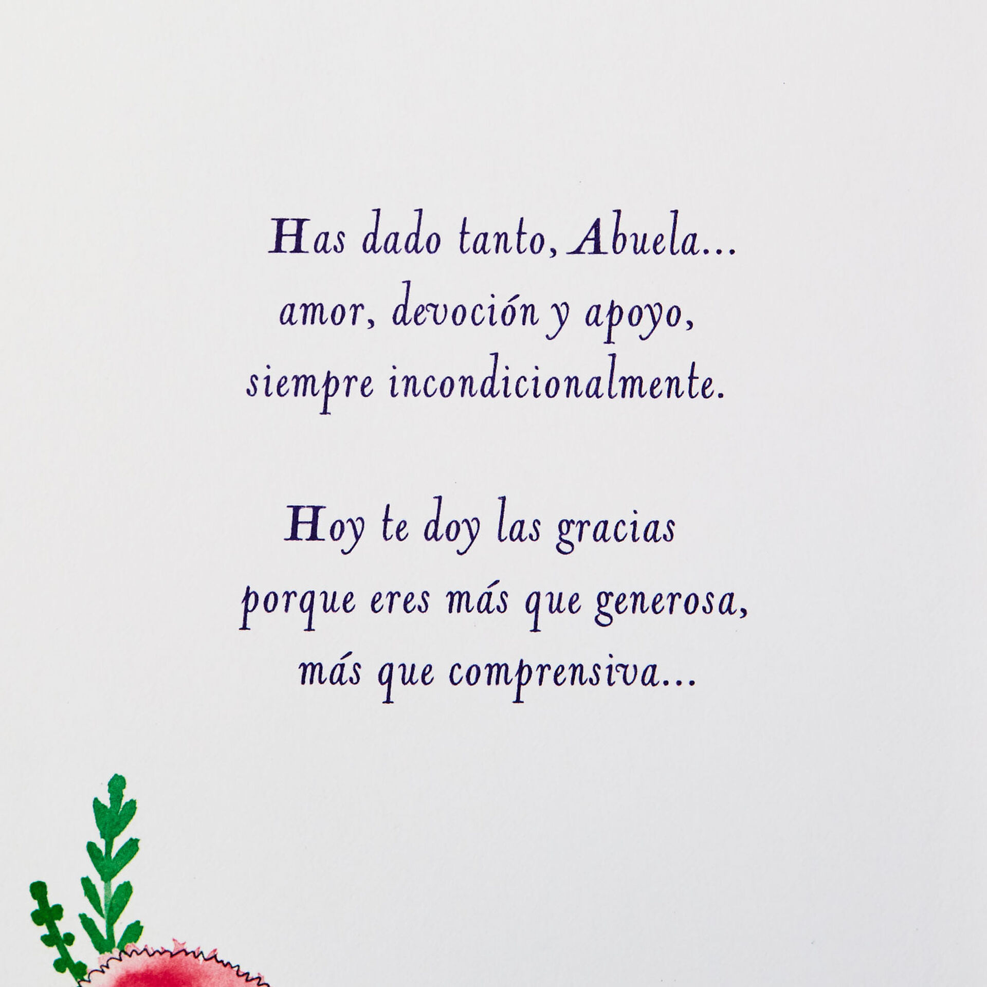 So Much Love SpanishLanguage Mother's Day Card for Grandmother With