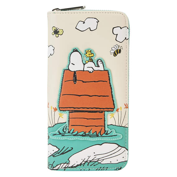 Loungefly Peanuts Snoopy and Woodstock Zip-Around Wallet