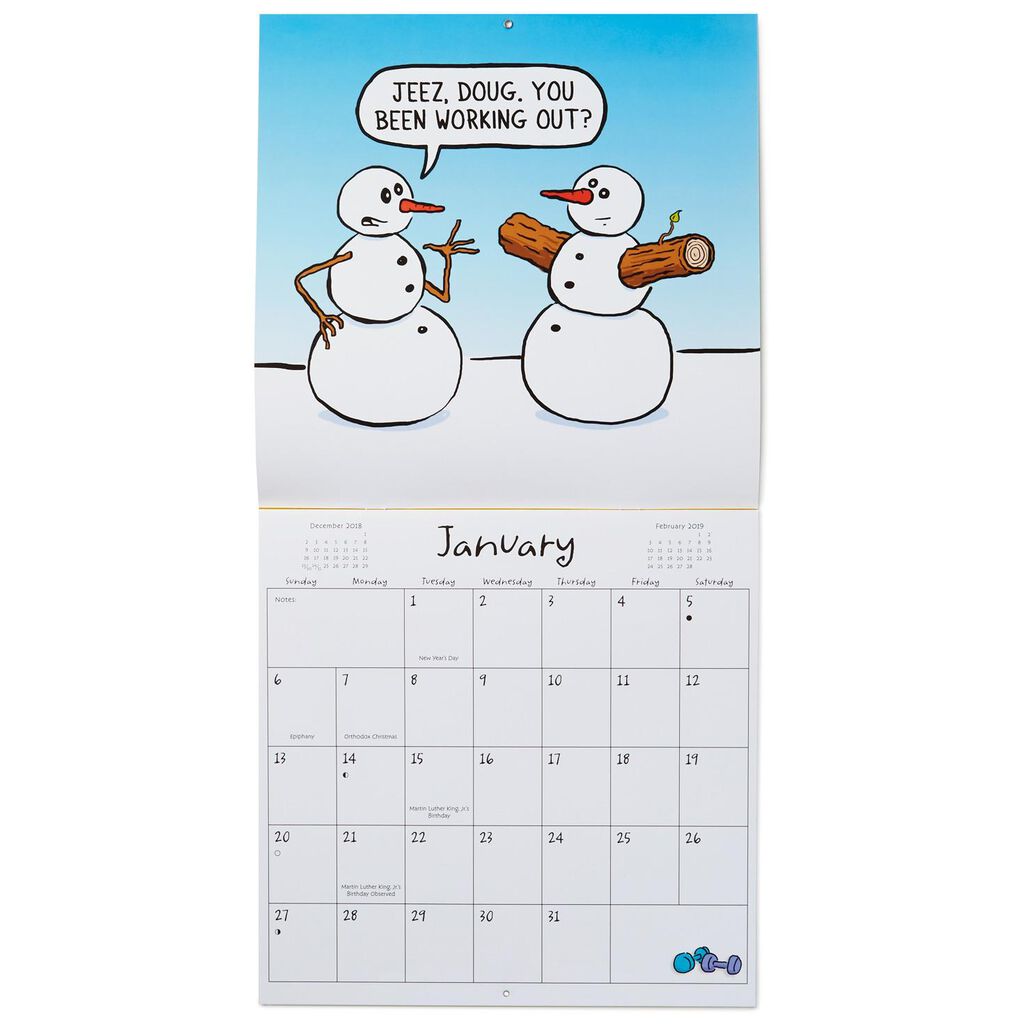 shoebox 2019 wall calendar 12 month calendars hallmark