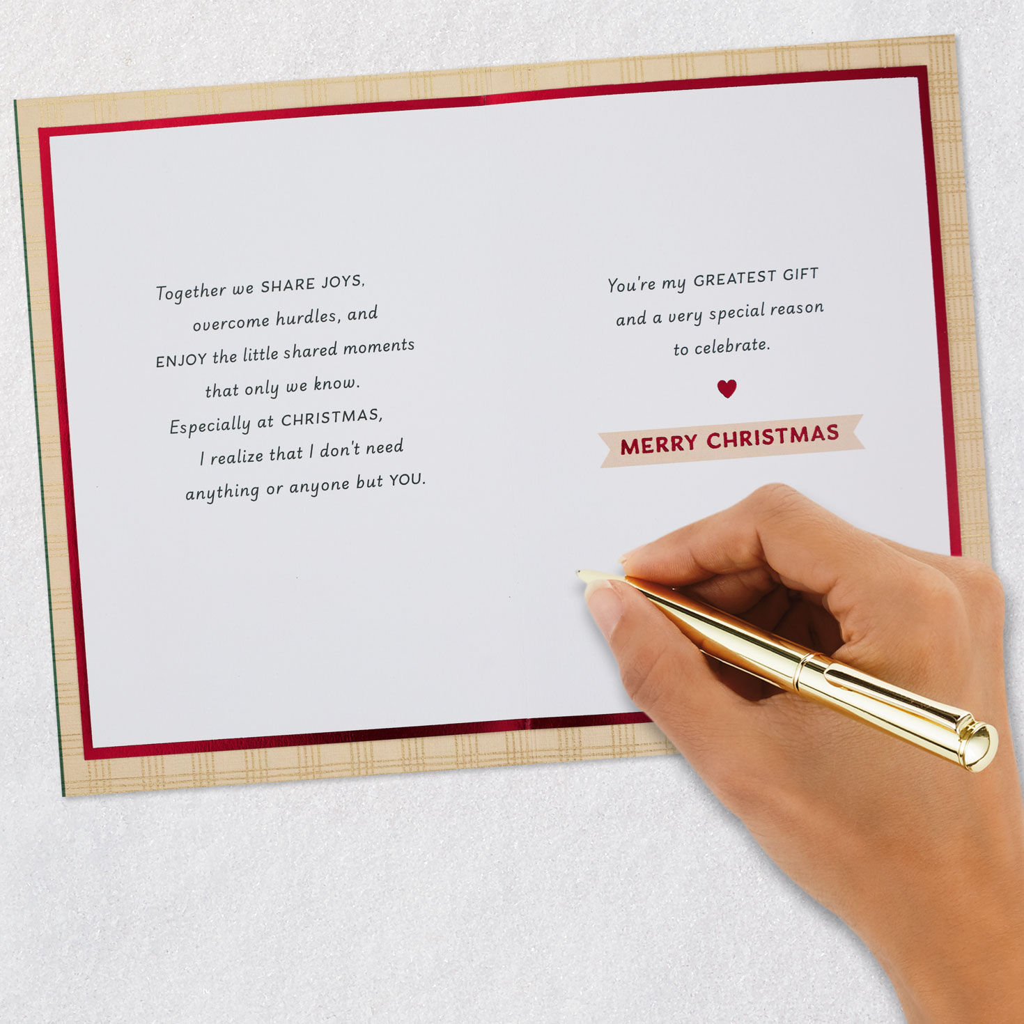 Mountain Landscape Husband Christmas Card Signing card image number 8