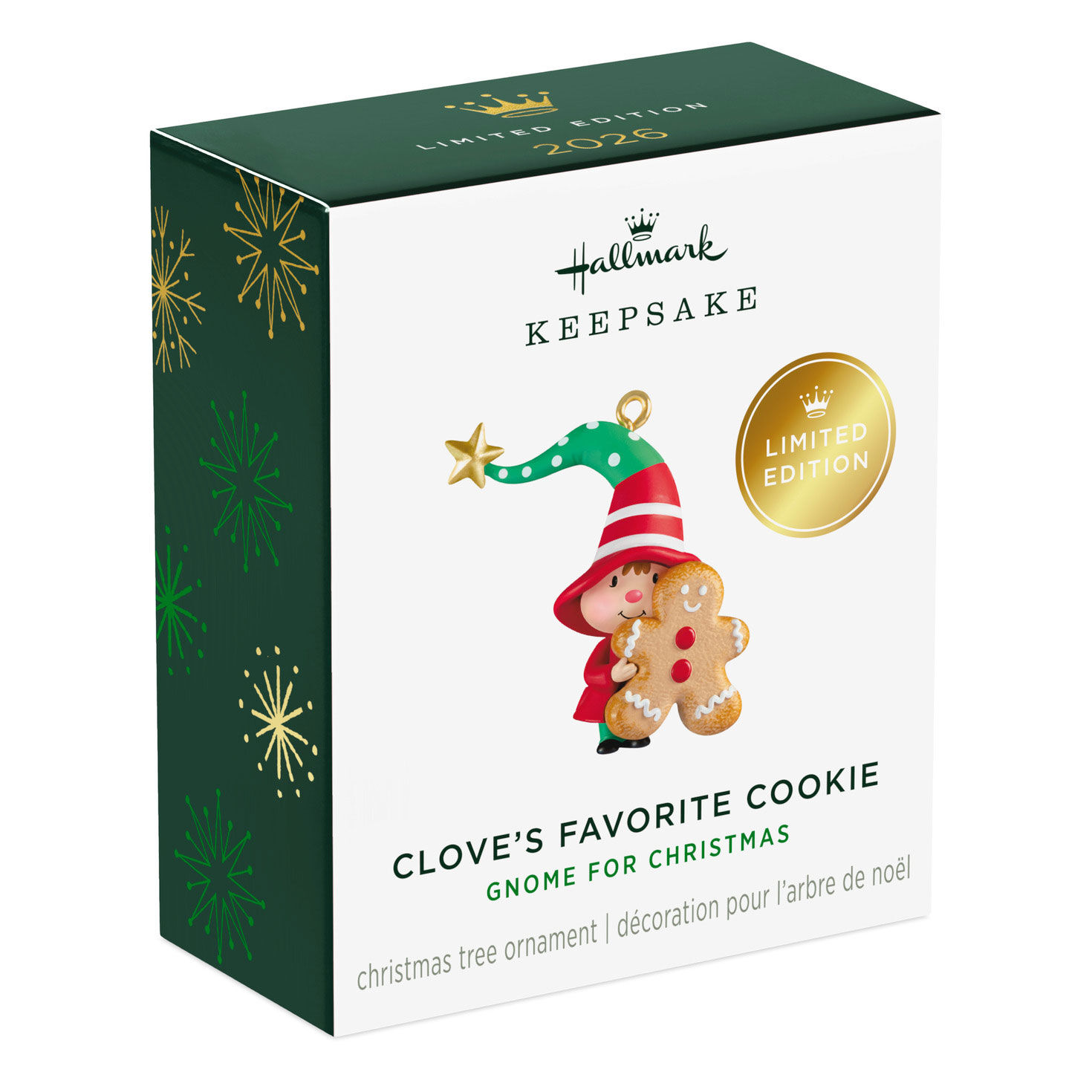 Girl Gnome With Gingerbread Cookie Keepsake Ornament Package Front image number 3