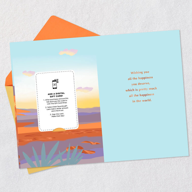 All the Happiness in the World Gift Card Greeting Birthday Card, , large image number 3