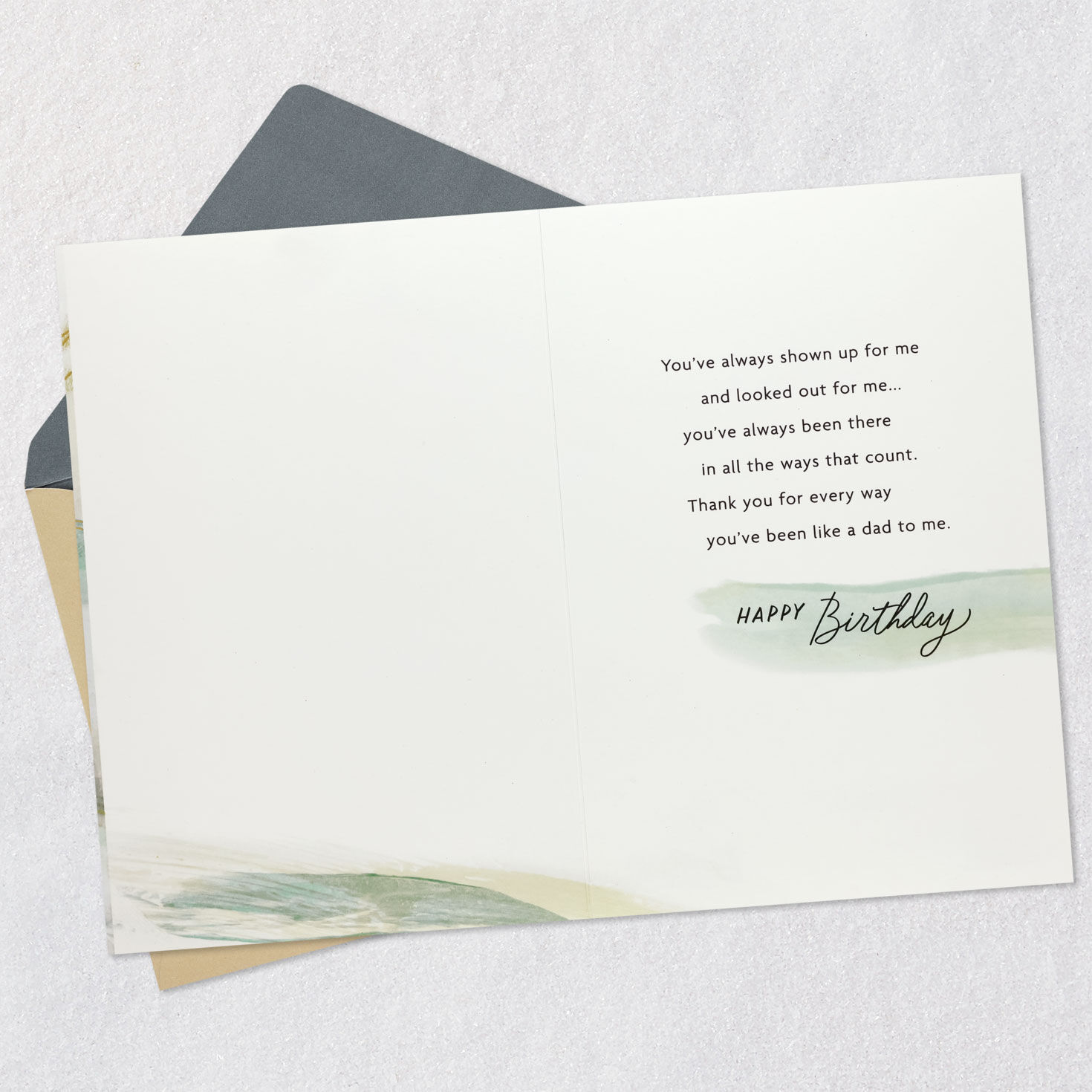 You're Like a Dad Birthday Card for Father Figure Open card with envelope image number 3